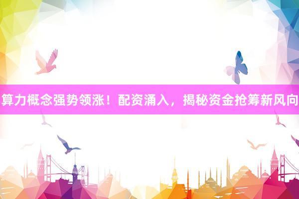 算力概念强势领涨！配资涌入，揭秘资金抢筹新风向
